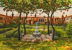 Castorland puzzle Patio 1500 pezzi - puzzle Art Collection