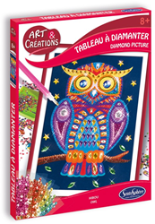 Sentosphère Diamond Canvas Gufo kit creativo pittura animali