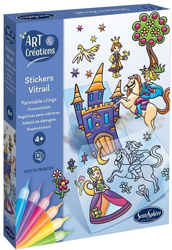 Sentosphère set adesivi per finestre fiabe - kit creativo sticker