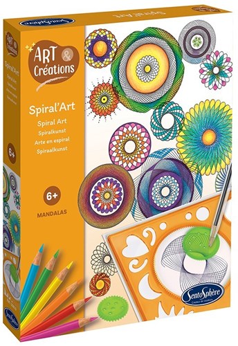 Sentosphère set creativo Spiral Art disegno e colorazione creativa