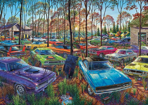 Art Puzzle puzzle Auto Graveyard - 1000 pezzi di divertimento