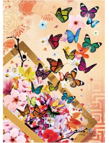 Art Puzzle puzzle Schmetterlinge - 500 pezzi cartone colorato