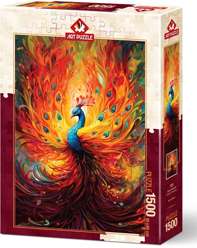 Art Puzzle puzzle Colorful Peacock - 1500 pezzi giocattolo colorato-2