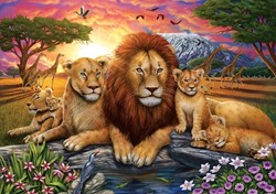 Art Puzzle puzzle Lion Family - 1000 pezzi puzzle animali