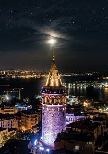 Art Puzzle puzzle Neon Galata Tower 1000 pezzi gioco puzzle