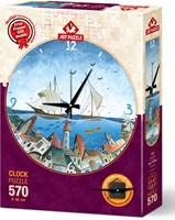 Art Puzzle orologio puzzle Aqua City - puzzle 570 pezzi multicolore-2