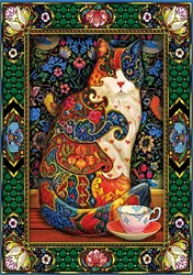 Art Puzzle puzzle The Royal Cat - 1000 pezzi - gatto reale colorato