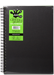 Artgecko blocco da disegno A4 spirale 150g 40 fogli bianco resistente
