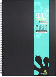 Artgecko album da disegno Eco spirale A3 150gr 40 fogli carta sostenibile bianca
