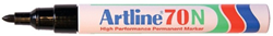 Artline pennarello permanente nero 1,5mm - pennarello resistente per tutte le superfici