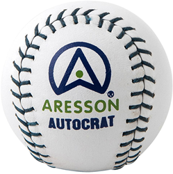Aresson palla rounders bianca - palla sportiva in pelle per il divertimento all'aperto
