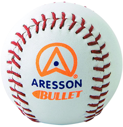 Aresson palla rounders bianca - Bullet palla da allenamento in pelle