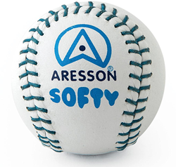 Aresson palla rounders Softy bianca - palla da allenamento per bambini