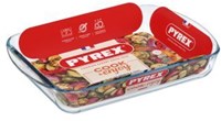 Pyrex teglia forno vetro 34x23cm 2,6l - accessorio da cucina resistente al calore-2
