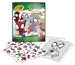 Crayola libro da colorare e adesivi Spidey - giocattolo creativo per bambini