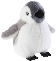 Heunec peluche pinguino baby giocattolo morbido 15cm bianco-grigio