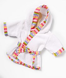 Heless accappatoio bambola cotone 20-25cm con cappuccio - abbigliamento bambola