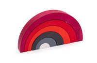 Bajo archi giocattolo in legno Asimmetrici - 6 pezzi - colorati-3
