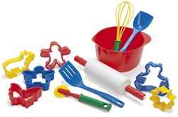 Dantoy set da forno giocattolo 12 pezzi - giocattolo educativo da cucina multicolore