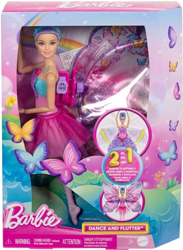 Mattel Barbie bambola danza e farfalla fashion doll con ali di farfalla