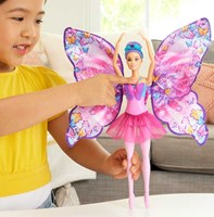 Mattel Barbie bambola danza e farfalla fashion doll con ali di farfalla-3