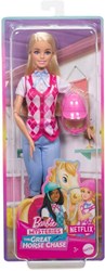 Mattel bambola Barbie Malibu - bambola fashion con outfit da equitazione e casco