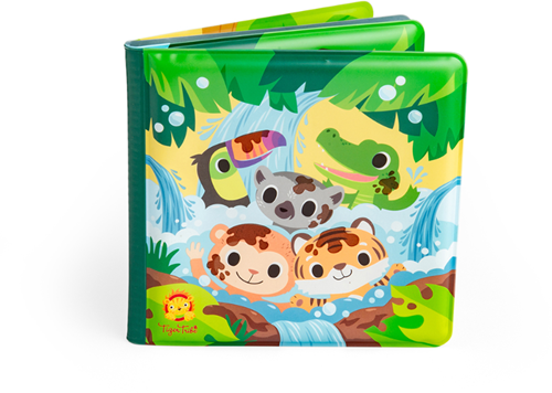 Tiger Tribe libro da bagno giungla - giocattolo interattivo per il bagno