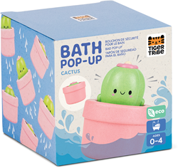 Tiger Tribe giocattolo da bagno pop-up cactus - divertimento interattivo