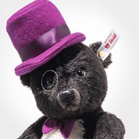 Steiff orsetto pinguino 27 cm mohair peluche colorato-3