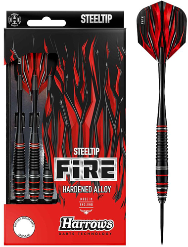Harrows Fire High Grade Alloy freccette 24g - Set freccette punta in acciaio