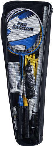 Baseline set badminton 4 giocatori Pro - completo di rete e borsa