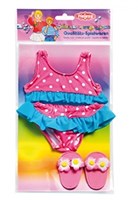 Heless abbigliamento bambola bikini con ciabatte rosa 28-35cm bambola