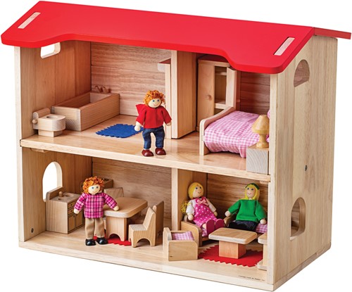 Casa delle bambole Bigjigs completa