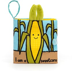 Jellycat libro Sweetcorn - libro educativo per bambini sul mais 8x14x15cm