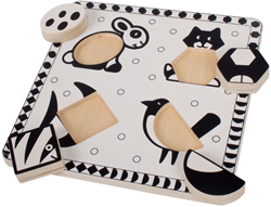 Bigjigs Puzzle di animali in bianco e nero