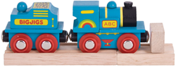 Bigjigs Locomotiva blu ABC