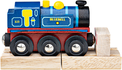 BigJigs treno in legno Bluebell - trenino giocattolo per bambini