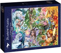 Bluebird Puzzle puzzle A Season of Fairies - puzzle 1000 pezzi-2