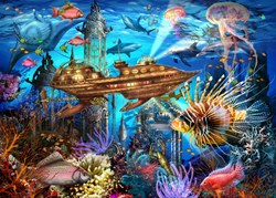 Bluebird Puzzle Aqua City - puzzle 500 pezzi multicolore bambini