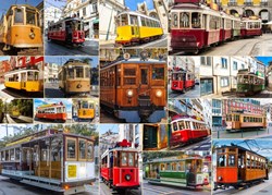Bluebird Puzzle puzzle Around the World in Trams - 1500 pezzi