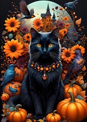 Bluebird Puzzle Autumn Cat -  Teile