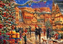 Bluebird Puzzle puzzle natalizio Christmas at the Town Square - 2000 pezzi