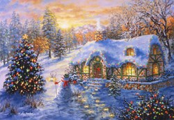 Bluebird Puzzle puzzle natalizio Christmas Cottage - 1000 pezzi