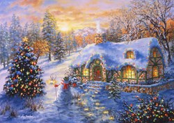 Bluebird Puzzle puzzle natalizio Christmas Cottage - 2000 pezzi