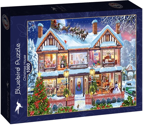 Bluebird Puzzle puzzle natalizio Christmas House - puzzle 1000 pezzi-2