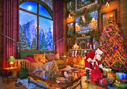 Bluebird Puzzle puzzle natalizio Christmas Lodge - 2000 pezzi