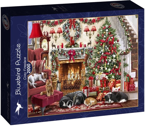 Bluebird Puzzle puzzle Cosy Fireplace - 2000 pezzi Natale-2