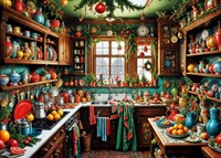 Bluebird Puzzle puzzle natalizio Country Kitchen Christmas 1500 pezzi