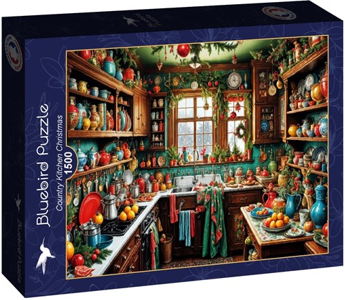 Bluebird Puzzle puzzle natalizio Country Kitchen Christmas 1500 pezzi-2