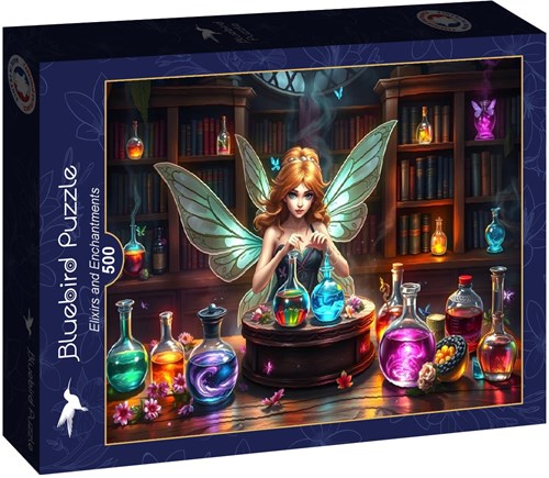 Bluebird Puzzle puzzle Elixirs and Enchantments - puzzle 500 pezzi-2